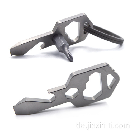 Camping Pocket Multi Tool Titanium EDC Key Tool